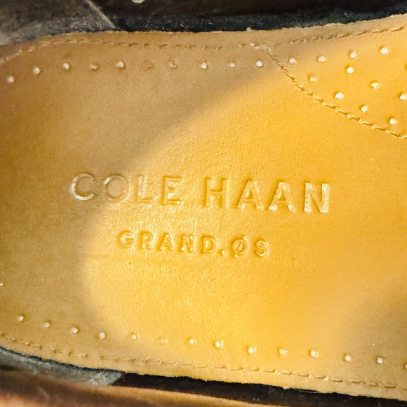 Cole Haan Shoes Mens 9 Brown Leather Loafers Moccasins VTG Casual Slip On - Picture 10 of 12